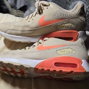 Nike Air Max Women's Sneakers - Beige and Coral